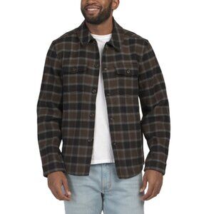 BILLY REID Olive Multi Wool Blend Mo Shirt Jacket